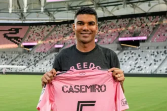 Casemiro no Inter Miami com Lionel Messi