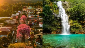 Vista aérea de Alto Paraíso de Goiás, destino turístico inteligente