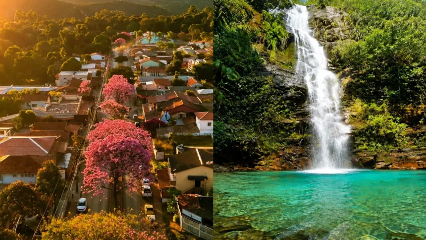 Famosa cidade de Goiás entra em seleção mundial de destinos turísticos inteligentes 1 Vista aérea de Alto Paraíso de Goiás, destino turístico inteligente