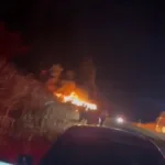 Incêndio em ônibus interestadual na BR-040 em Cristalina