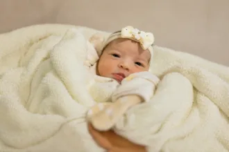 Aurora nascida através de barriga solidária em Goianésia