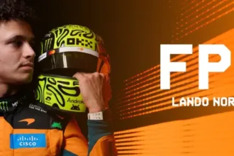 Lando Norris comemora pole position no GP da Hungria