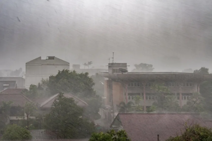 Alerta vermelho de chuva no Rio Grande do Sul
