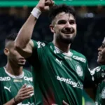Flaco López comemora gol pelo Palmeiras, alvo do Spartak Moscou