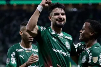 Flaco López comemora gol pelo Palmeiras, alvo do Spartak Moscou