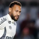 Santos na Sul-Americana com Neymar em campo