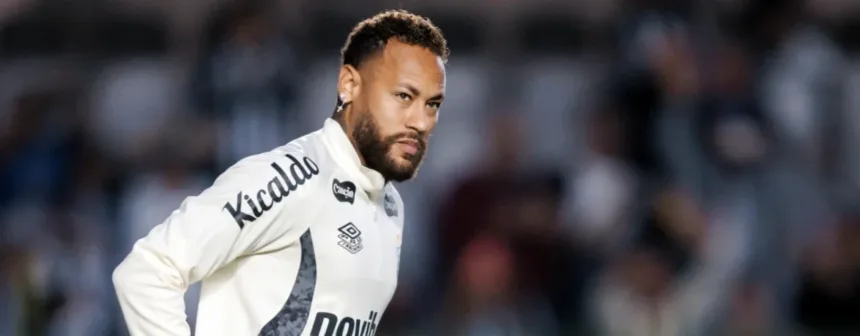 Santos na Sul-Americana com Neymar em campo