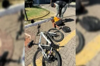 Homem preso por furto de bicicleta em Goiânia