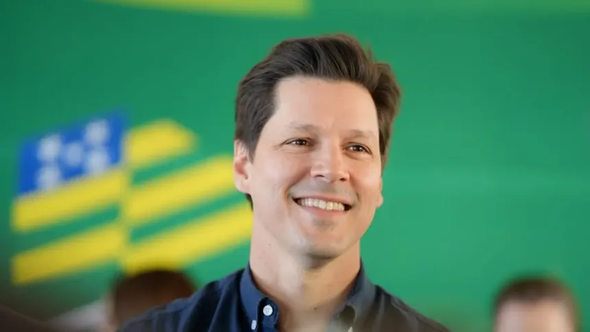 Daniel Vilela no Palácio das Esmeraldas como governador de Goiás