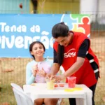 Crianças participando de colônias de férias Sesc em Goiás