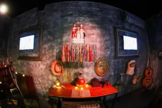 Sala imersiva Trindade na história do Divino Pai Eterno
