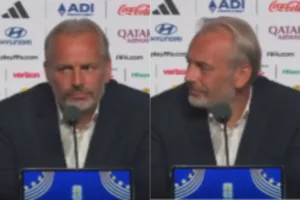 Técnico do Congo Sébastien Desabre durante entrevista