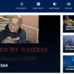 Site hackeado da Federação Goiana de Futebol com mensagem política