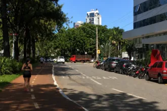 Mural de arte em Goiânia instalado a 105 metros de altura