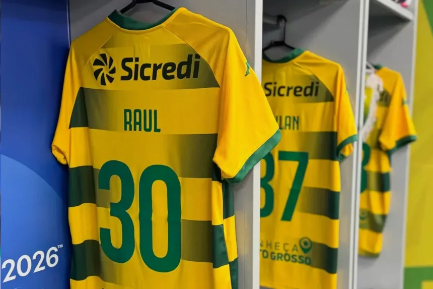 Vestiário do Cuiabá antes do jogo contra o América-MG