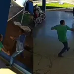 Agressão de vereador contra secretário na prefeitura de Cromínia