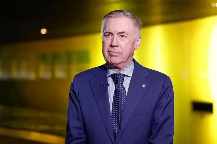 Carlo Ancelotti fala sobre a seleção brasileira e a ausência de necessidade de um craque