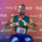 Douglas Henrique Peres Lemes, bicampeão goiano paralímpico no arremesso de peso e dardo