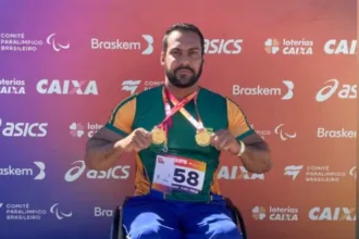 Douglas Henrique Peres Lemes, bicampeão goiano paralímpico no arremesso de peso e dardo