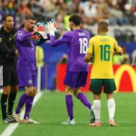 Substituição de goleiro na Austrália contra o Egito na Copa do Mundo