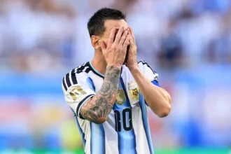 Argentina em prorrogação contra Cabo Verde mostrando desgaste