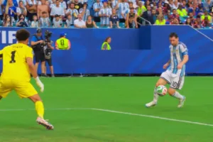 Messi marca gol contra Cabo Verde no Mundial