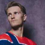 Ødegaard jogando pela seleção da Noruega