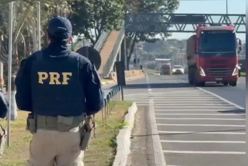 Fiscalização com drones nas rodovias de Goiás pela PRF