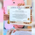 Certificado Bênção do Pai Eterno na Romaria de Trindade