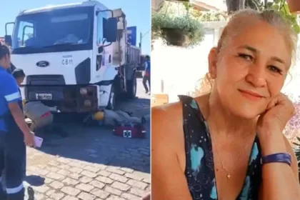 Acidente na GO-070 com caminhão da Prefeitura de Goianira