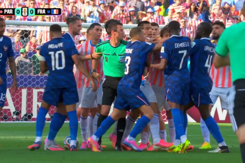 Paraguai vs França na Copa do Mundo