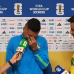 Casemiro emocionado após eliminação da seleção brasileira