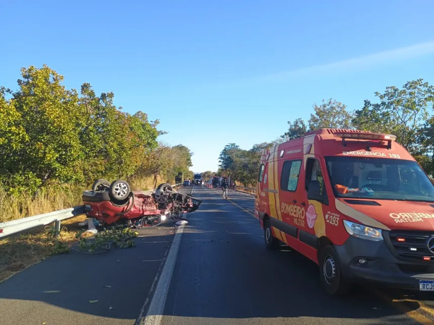 Colisão frontal na BR-020 em Formosa