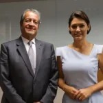 Valdemar Costa Neto e Michelle Bolsonaro discutem candidatura ao Senado