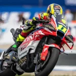 Diogo Moreira em corrida da MotoGP, preparado para Honda principal
