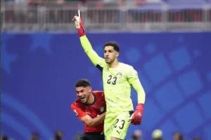 Goleiro do Egito em destaque contra Argentina