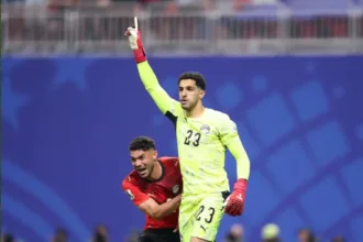 Goleiro do Egito em destaque contra Argentina
