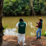 Investigação de poluição no Rio Meia Ponte em Goiânia