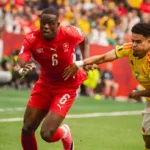 Partida entre Suíça x Colômbia na Copa do Mundo