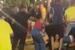 Pai e filhos presos após jogo do Brasil