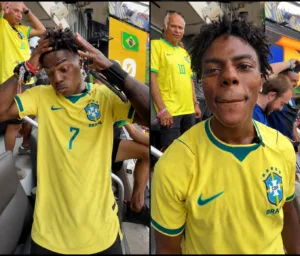 IShowSpeed influencer de futebol em evento