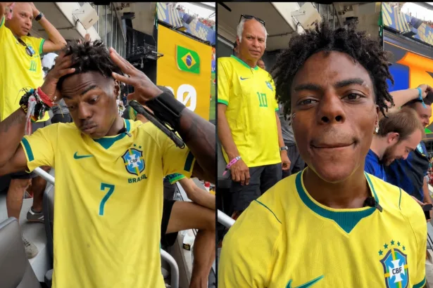 IShowSpeed influencer de futebol em evento