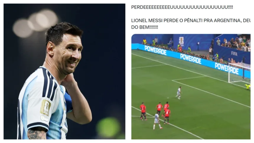 Memes Argentina Egito com Messi perdendo pênalti
