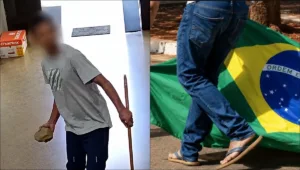 Homem preso por vandalismo em Bela Vista de Goiás
