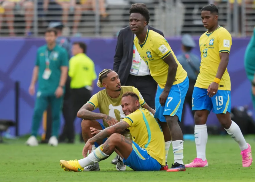 show de drones falso no Cristo Redentor em homenagem a Neymar