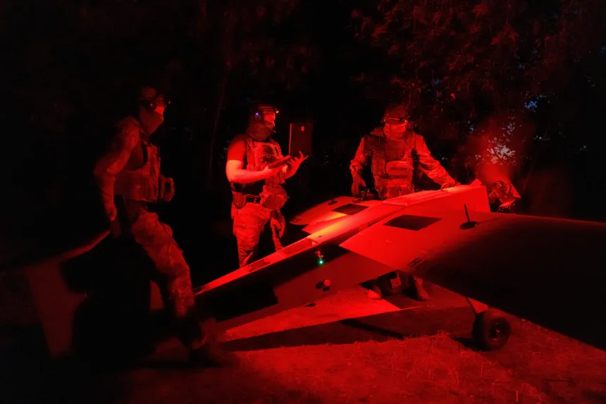 Drones operados via Starlink na guerra da Ucrânia
