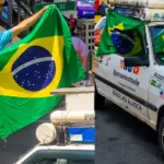 Goiano chega à Times Square após viagem de Uno 1996
