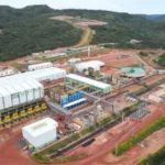 Vista aérea da jazida de terras raras em Goiás