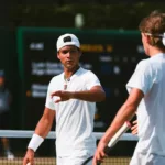 Guto Miguel campeão juvenil em Wimbledon ao lado de Ziga Sesko