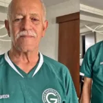 Raimundo Queiroz com camisa do Goiás